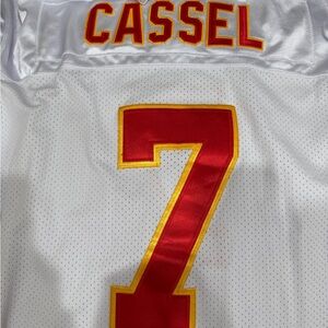Kansas City Chiefs Matt Cassel White #7 On Field Authentic football Jersey sz 54